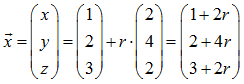 Beispiel Parametergleichung einer Geraden