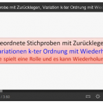 Video: Geordnete Stichprobe mit Zurücklegen, Variation k-ter Ordnung mit Wiederholung