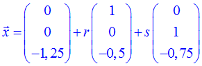 Koordinatengleichung in Parametergleichung 05