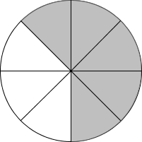 Kreis Fünf Achtel